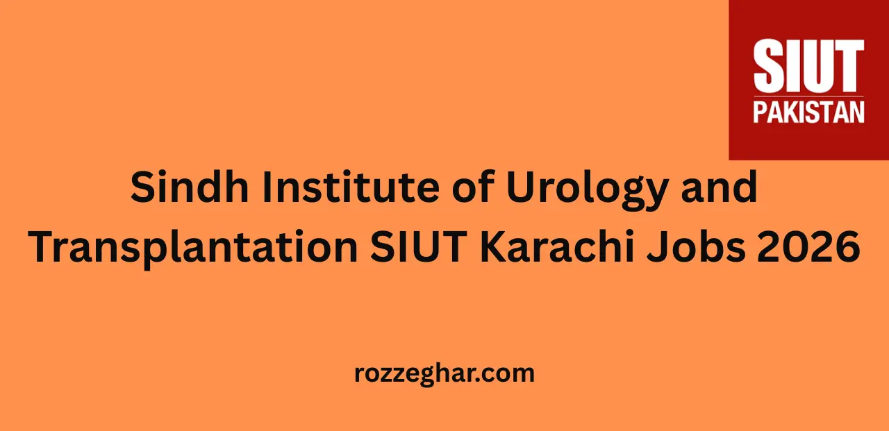 Sindh Institute of Urology and Transplantation SIUT Karachi Jobs 2026 at Career Opportunities.