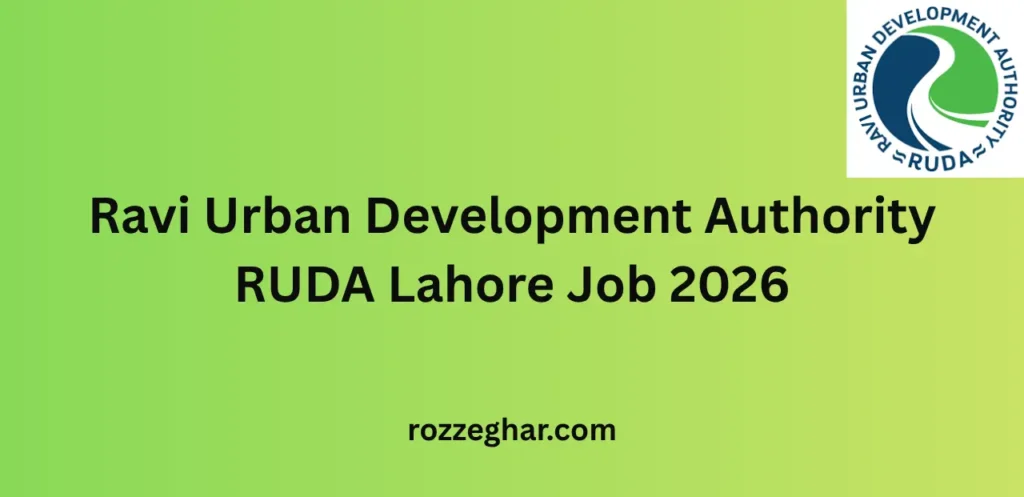 Ravi Urban Development Authority RUDA Lahore Job 2026 – Complete Career Guide & Application Process